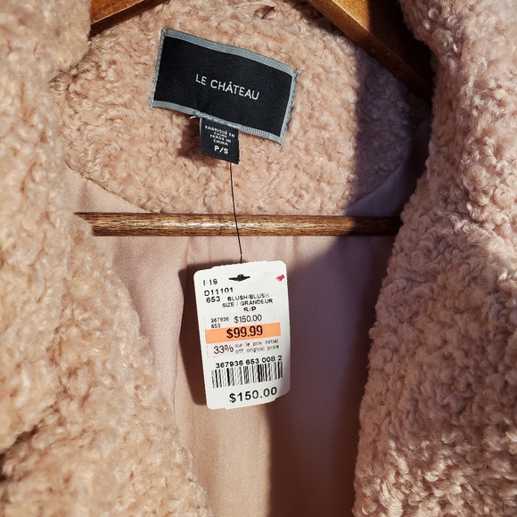 Le Chateau 3/4 length Sherpa Coat - Picture 3 of 7